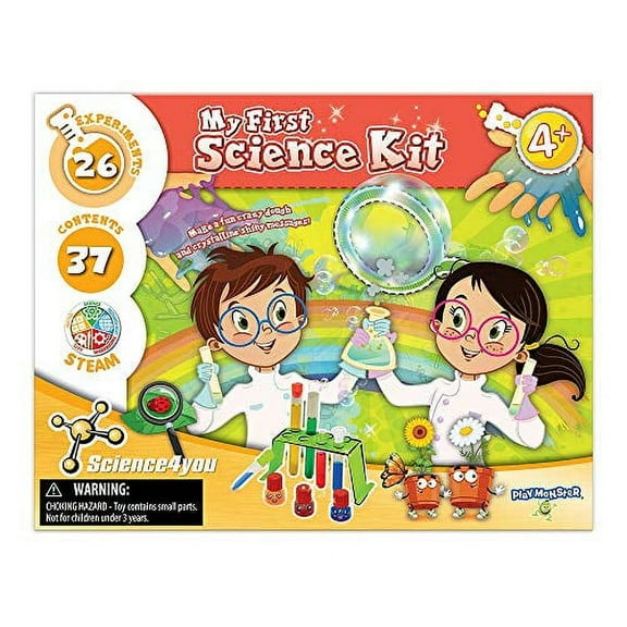 PlayMonster Science4you Science Kit with Lab Tools, Multicolor, 26 Count