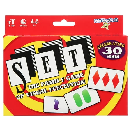 PlayMonster Set Card Games for Kids, Multi-Player Card Game of Visual Perception, Children Ages 6+