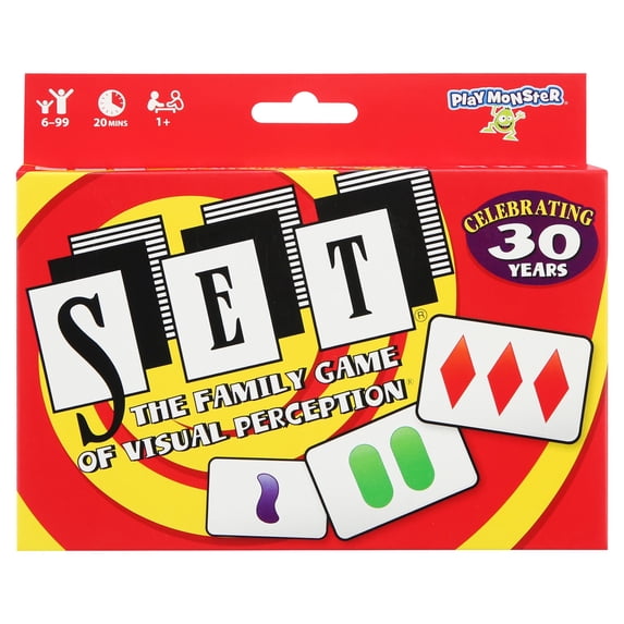 PlayMonster Set Card Games for Kids, Multi-Player Card Game of Visual Perception, Children Ages 6+