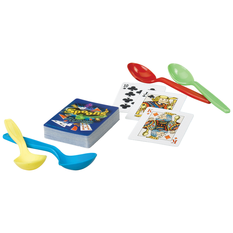 PlayMonster Spoons Card Game, 3-5 Player Fun for Ages 7+, Family