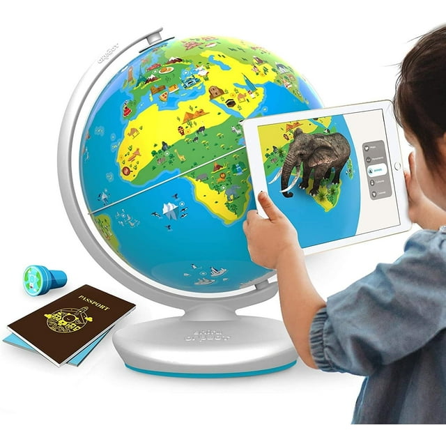 PlayShifu Orboot Earth Augmented Reality Interactive Globe for Kids Metal Orboot