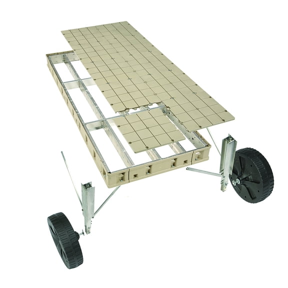 PlayStar 4 Section Premium Frame Roll In Dock Kit with Resin Top, 4' x 40' (4 x KT 13222)