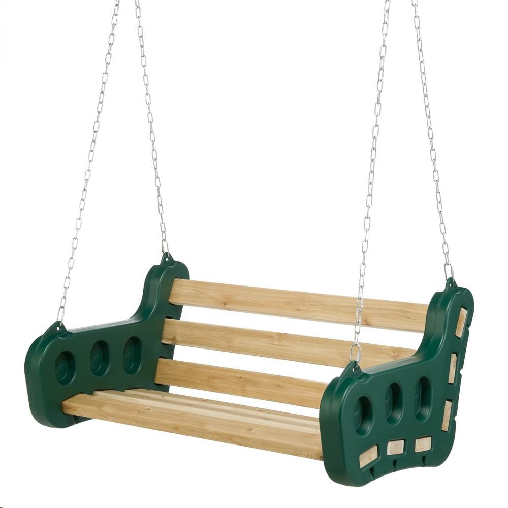 PlayStar Contoured Leisure Swing PS 7960 Swing Set Accessory for Outdoor Wooden Play Sets