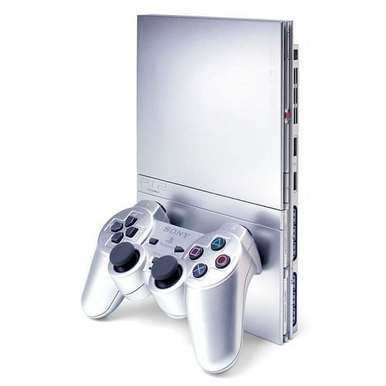PlayStation 2 Slim Silver (Renewed)