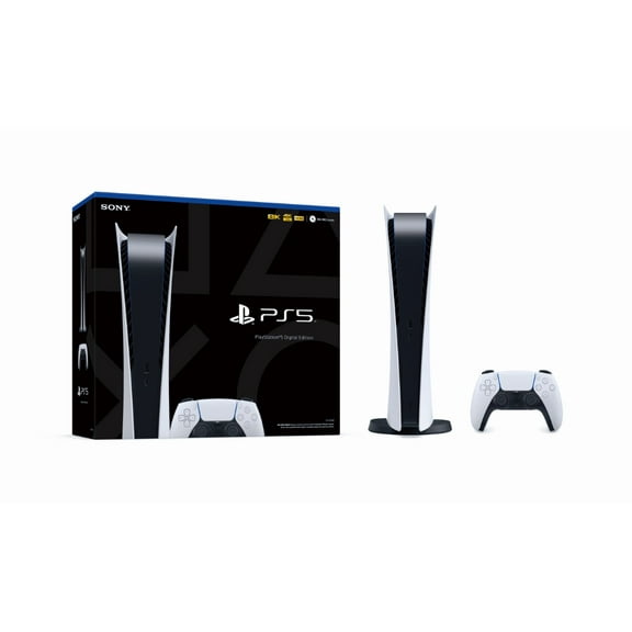 PlayStation 2020 New - White Console with Wireless Controller - All Digital Version - SSD