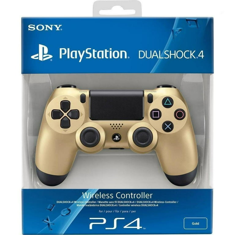 Controller PS4 Gold - - PlayStation Wireless 4 DualShock 4