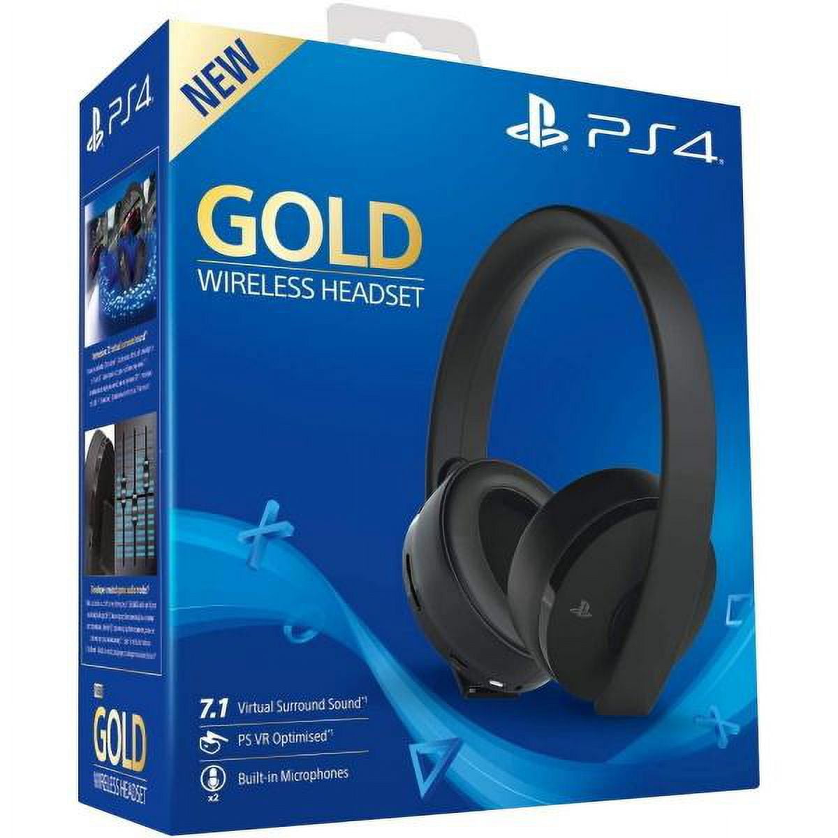 Casque Bluetooth pour PS4 - Gold Black