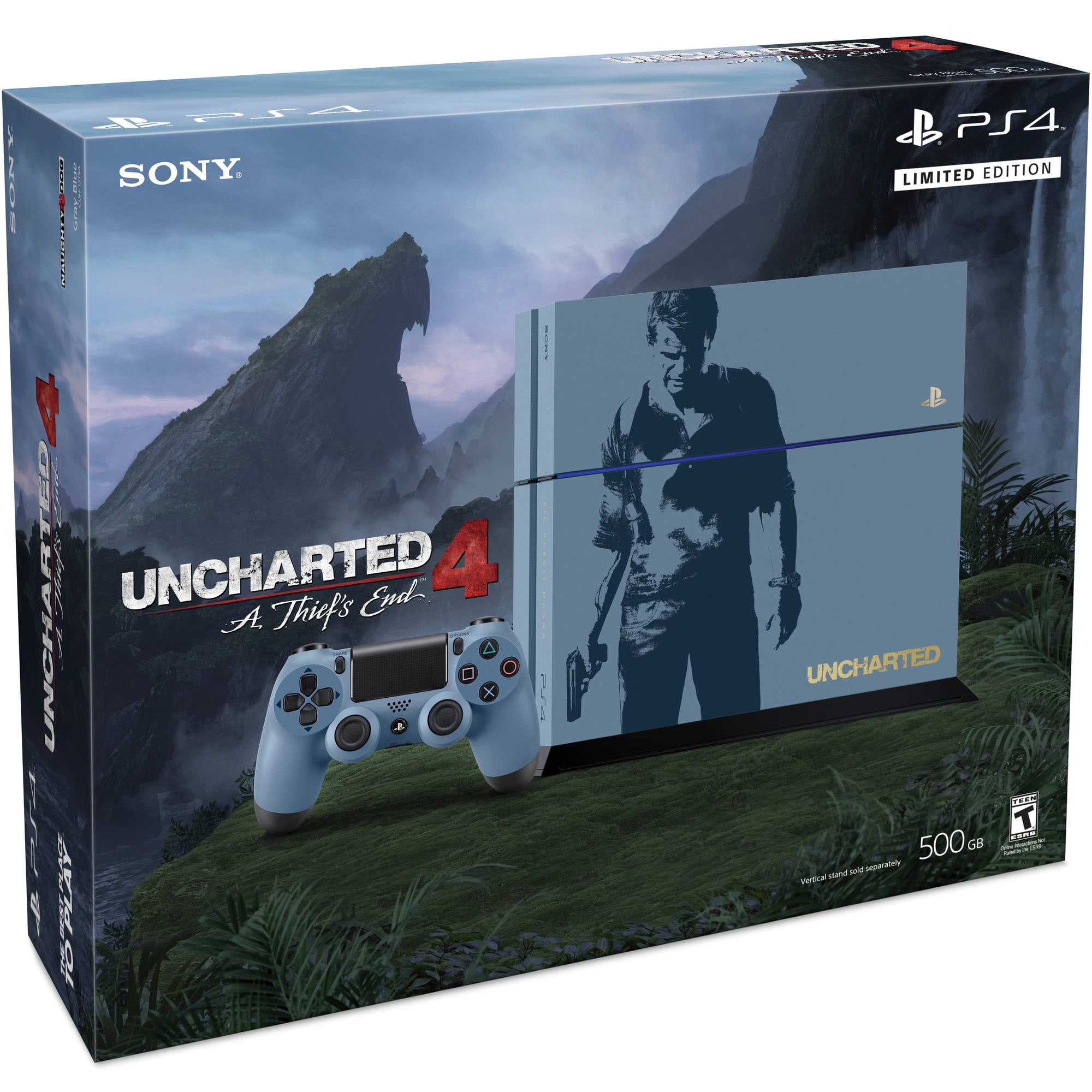 Console Playstation 4 500 GB Sony Edição Limitada Uncharted 4 com o Melhor  Preço é no Zoom