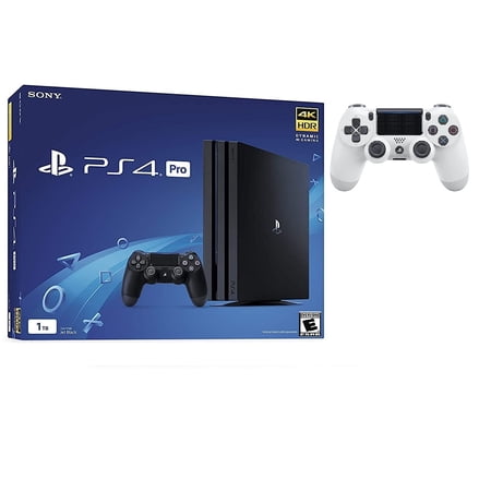 PlayStation 4 Pro Bundle with PS4 White DualShock Controller