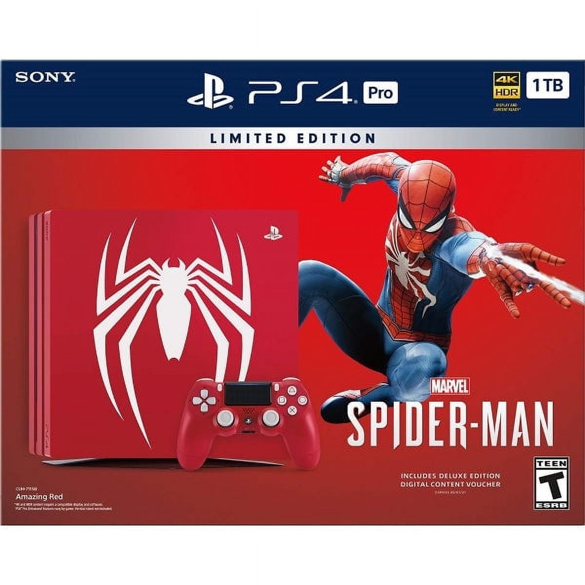 Play Station 4 Pro 1tb Ps4 + Marvel Spider-man