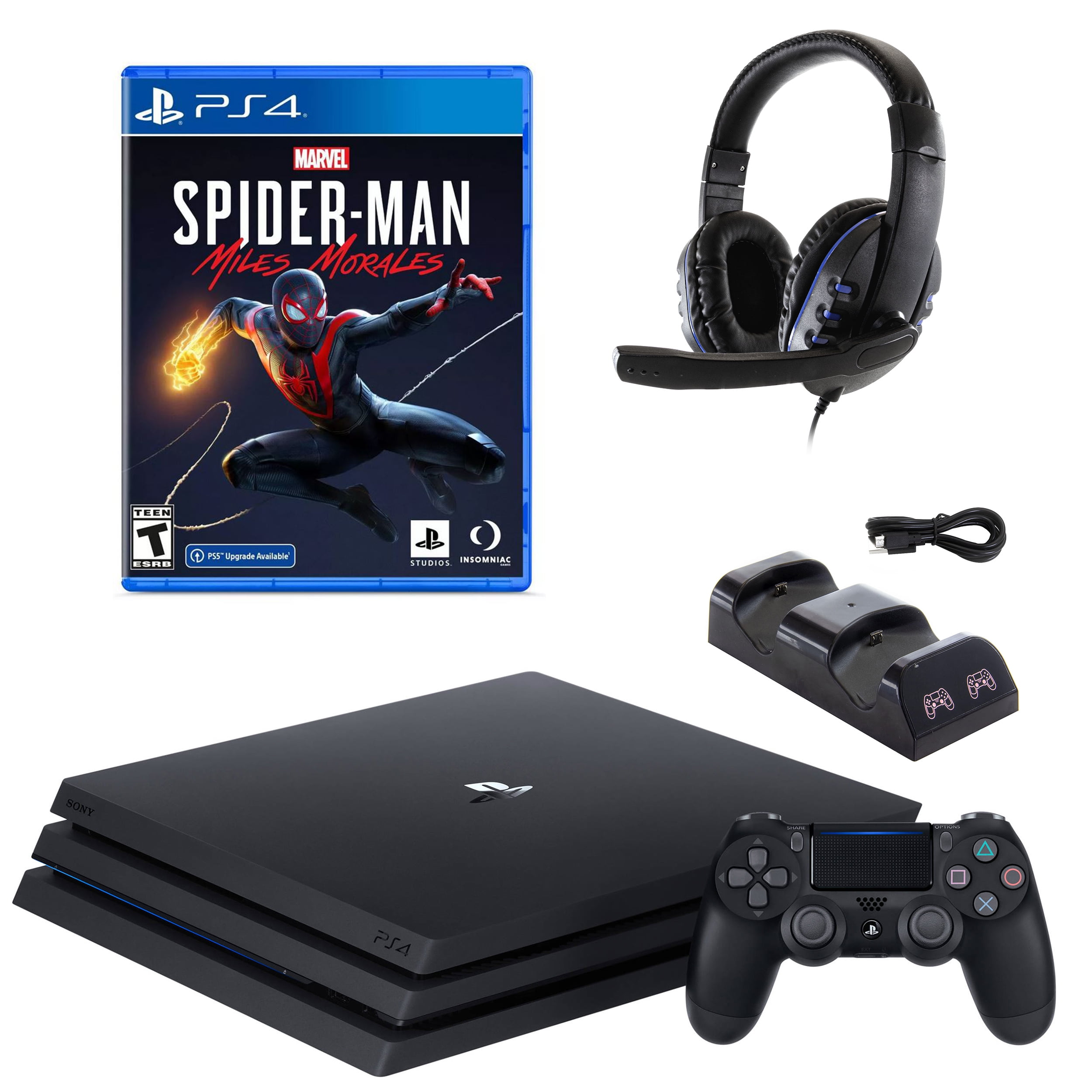 PlayStation 4 Pro with Spider-Man: Miles Morales and Accessories 