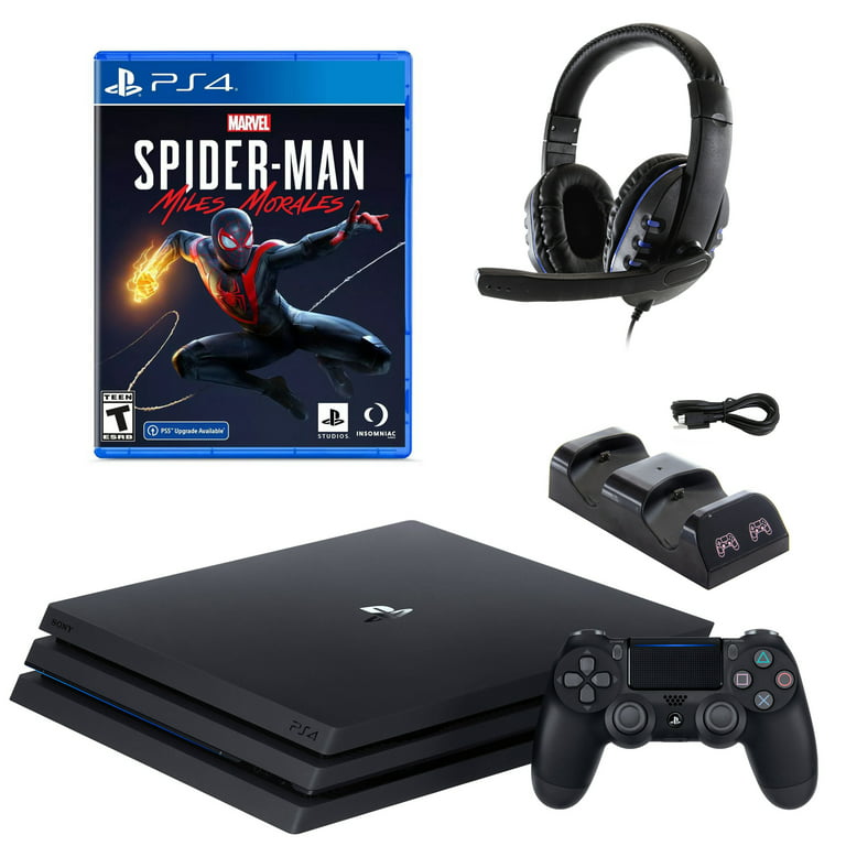 PlayStation 4 Pro with Spider-Man: Miles Morales and Accessories