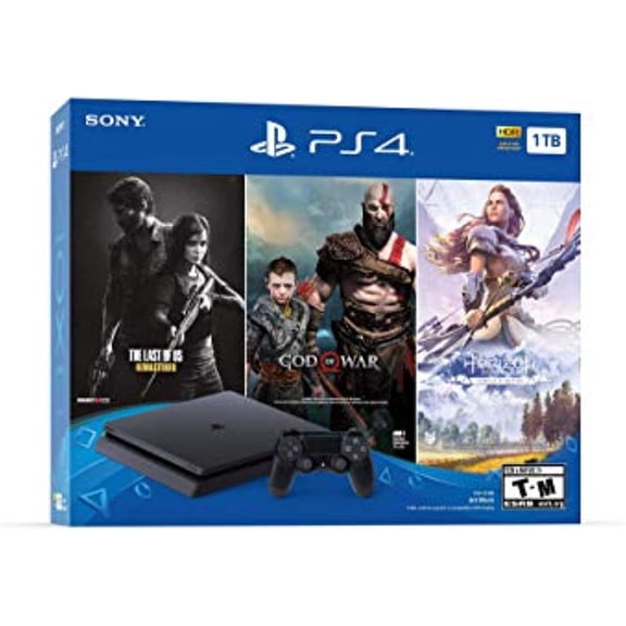 Restored PlayStation 4 Slim 1TB Console - Only On PlayStation Bundle (Refurbished)