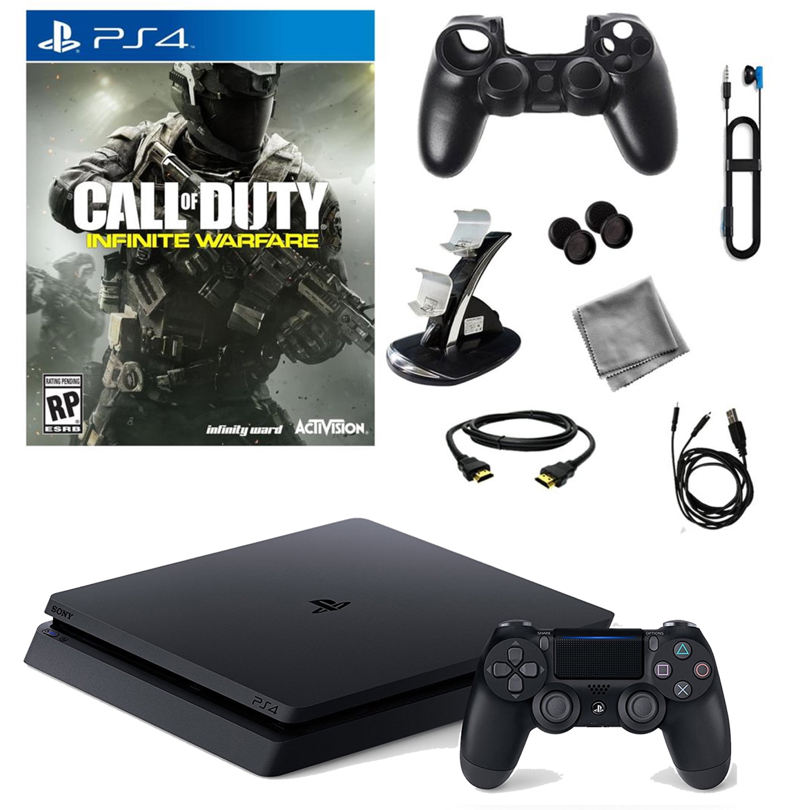 Sony PlayStation 4 Slim 500GB Call of Duty: Infinite Warfare Bundle, Black  