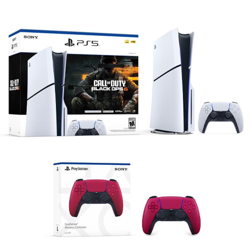 PlayStation 5 Console Call of Duty: Black Ops 6 Bundle + PlayStation 5 DualSense Wireless Controller Cosmic Red