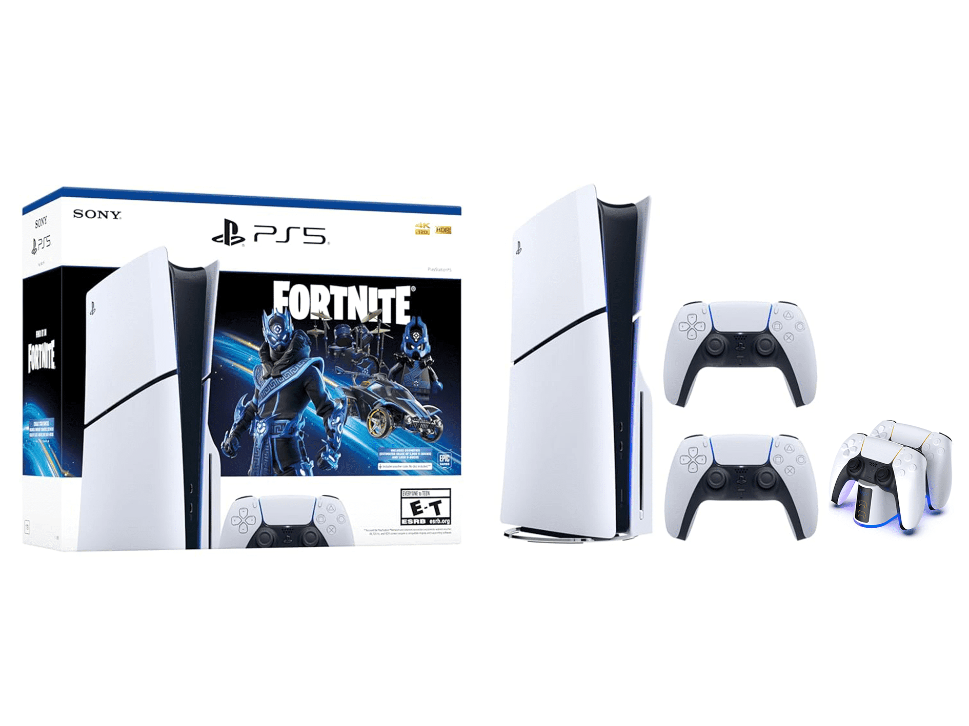 PlayStation_5 Console - Fortnite Cobalt Star Disc Edition (model group – slim)