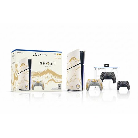 PlayStation 5 Console?Ghost of Yotei?Gold Limited Edition Bundle + PlayStation 5 DualSense Wireless Controller Gray Camouflage