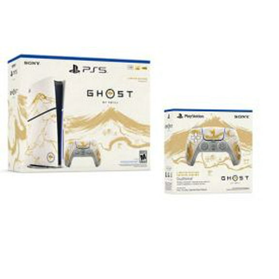 PlayStation 5 Console  Ghost of Yotei Gold Limited Edition Bundle + Wireless Controller  Ghost of Yotei Gold Limited Edition