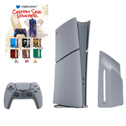 PlayStation 5 Digital Edition 30th Anniversary Limited Edition Bundle with MightySkins Custom Skin Code Voucher