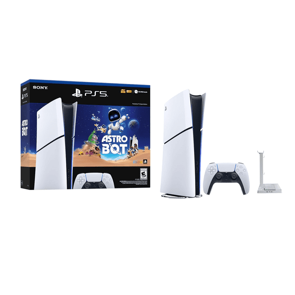 PlayStation _PS5 Digital Edition ASTRO BOT Bundle (Slim Model Group) + Stand and Cooling Station