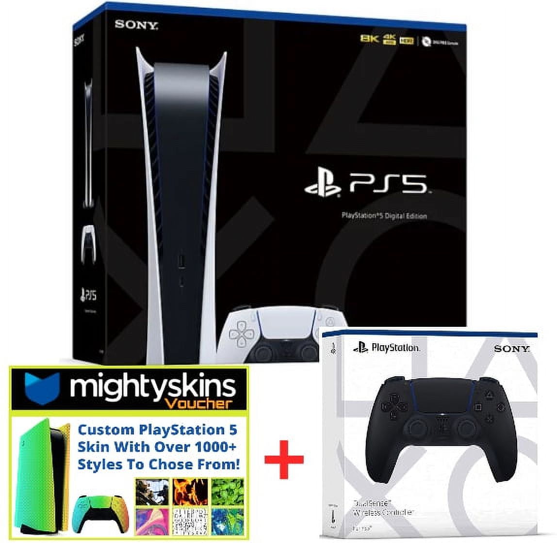 Playstation 5 Digital Edition Console, 825GB, Midnight Black