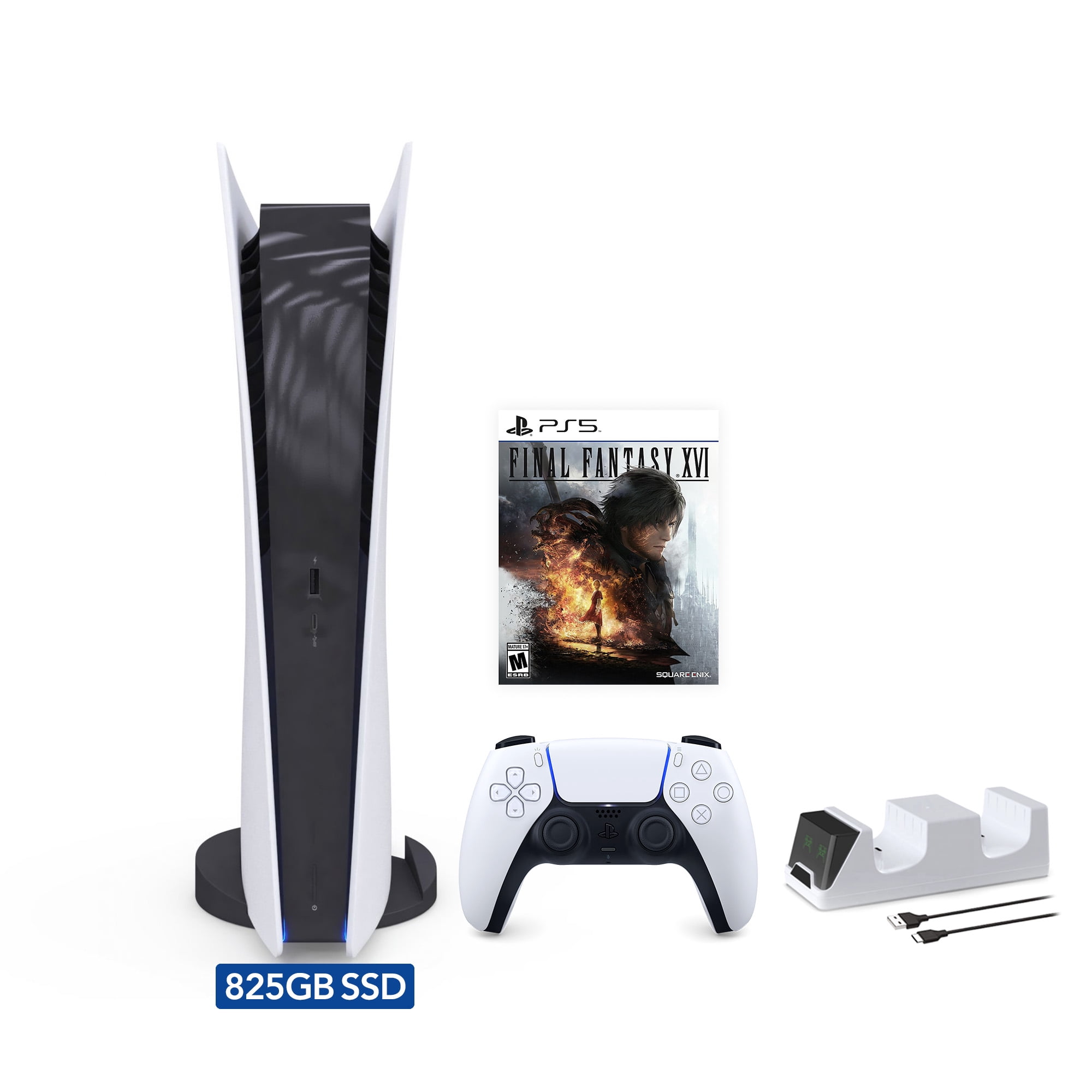 PlayStation 5 Digital Edition FINAL FANTASY XVI Bundle and Mytrix 