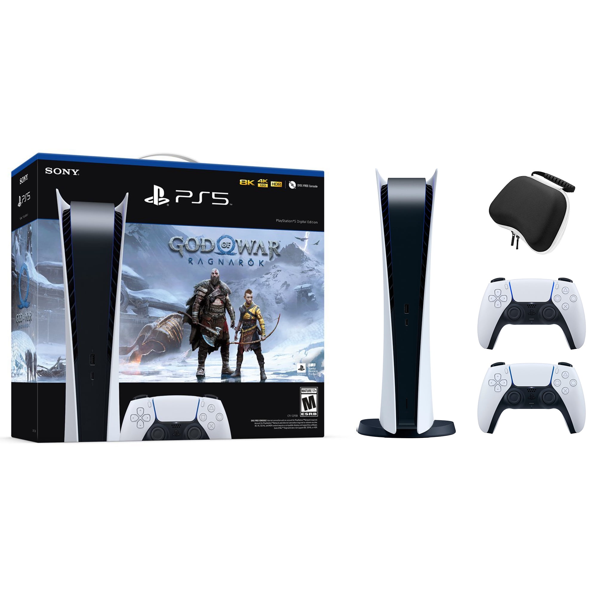 PLAYSTATION 5 + CONTROLE DUAL SENSE + GOD OF WAR RAGNAROK (Mídia