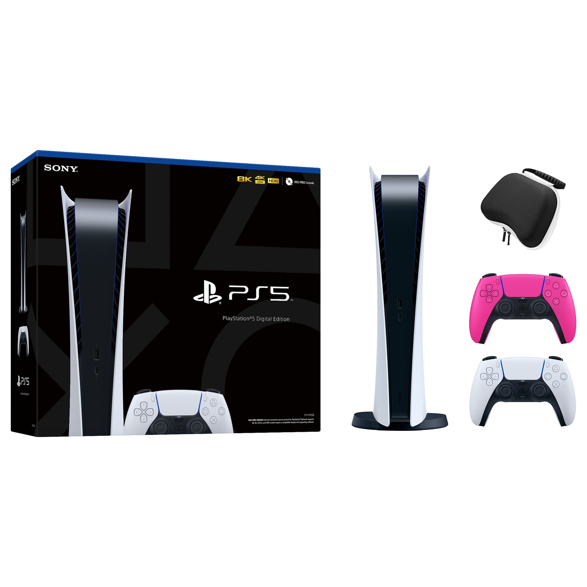 PlayStation 5 Digital Edition with Two DualSense Controllers and