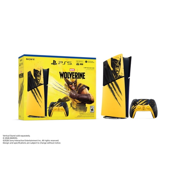 PlayStation®5 Digital Edition – Marvel’s Wolverine Battle Yellow Limited Edition Bundle (Game Included)