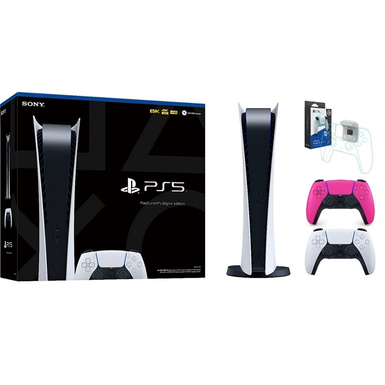 PlayStation 5 Digital Edition with PS5 Nova Pink DualSense Controller  Limited Bundle