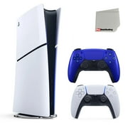 Sony PlayStation 5 Slim Digital PS5 Video Game Console with Extra Cobalt Blue Controller