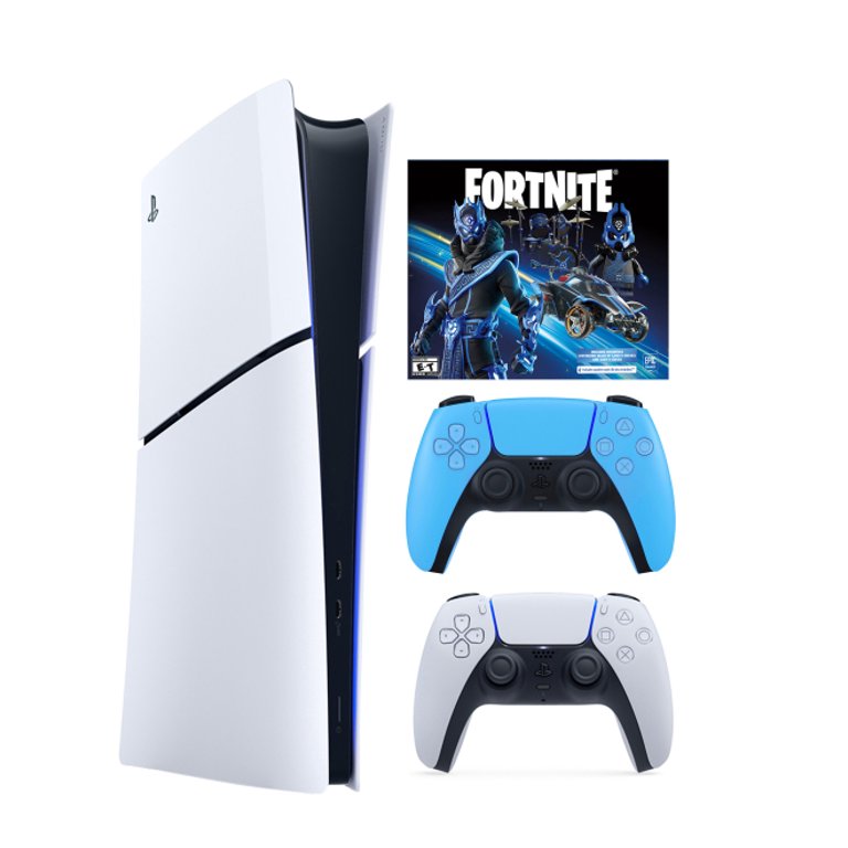 PlayStation 5 Digital Slim Edition Fortnite Cobalt Star Bundle + 