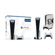 PlayStation 5 Disc 1.8TB Upgraded SSD PS5 Gaming Console, Mytrix Full Body Skin Sticker, Samurai - PS5 Disc Version JP Region Free