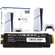PlayStation 5 Disc Console Slim - 1TB with Verbatim 2TB Vi7000 PCIe NVMe M.2 2280 Internal SSD