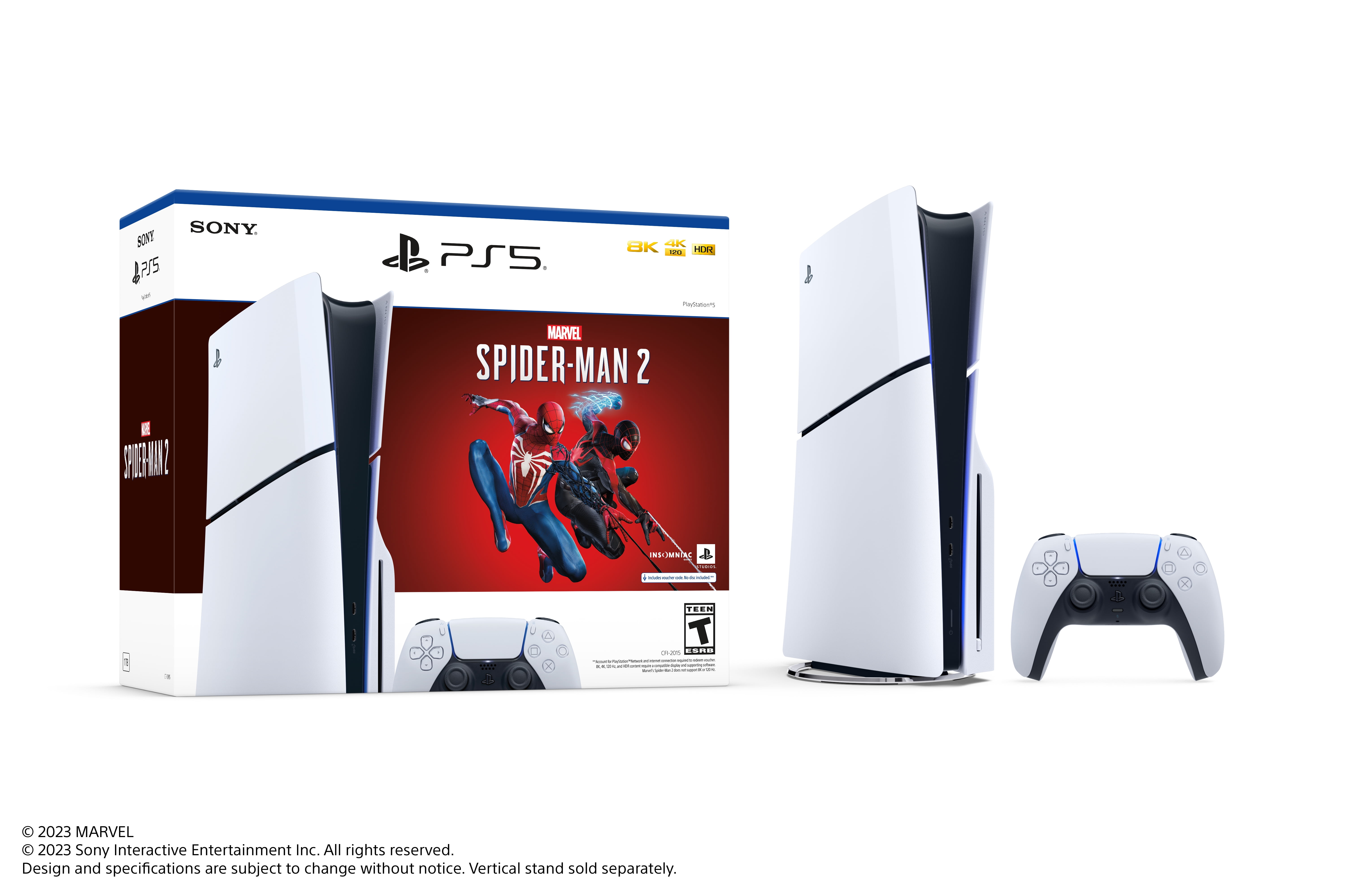 Console SONY PS5 DIGITALE + MARVEL'S SPIDERMAN 2 VOUC Reconditionné