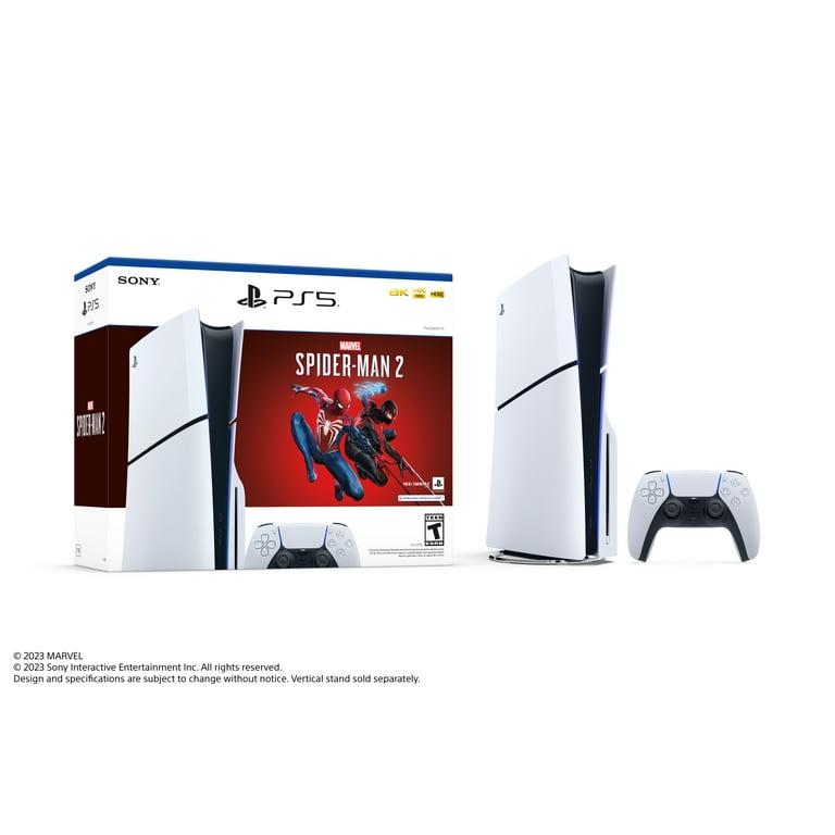 PlayStation 5 Disc Console Slim - Marvel's Spider-Man 2 Bundle 