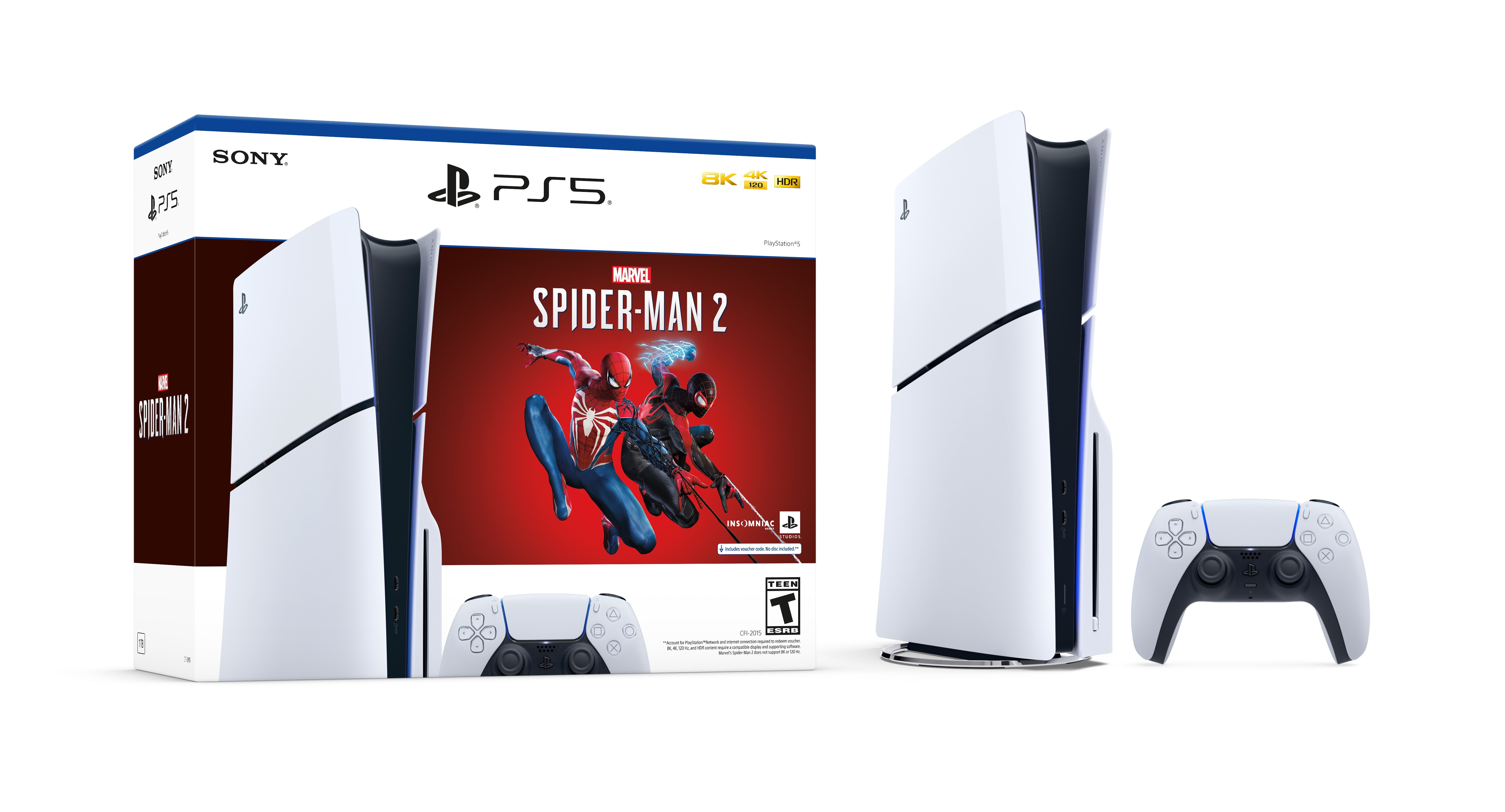 PlayStation 5 Disc Console Slim Marvel s Spider Man 2 Bundle