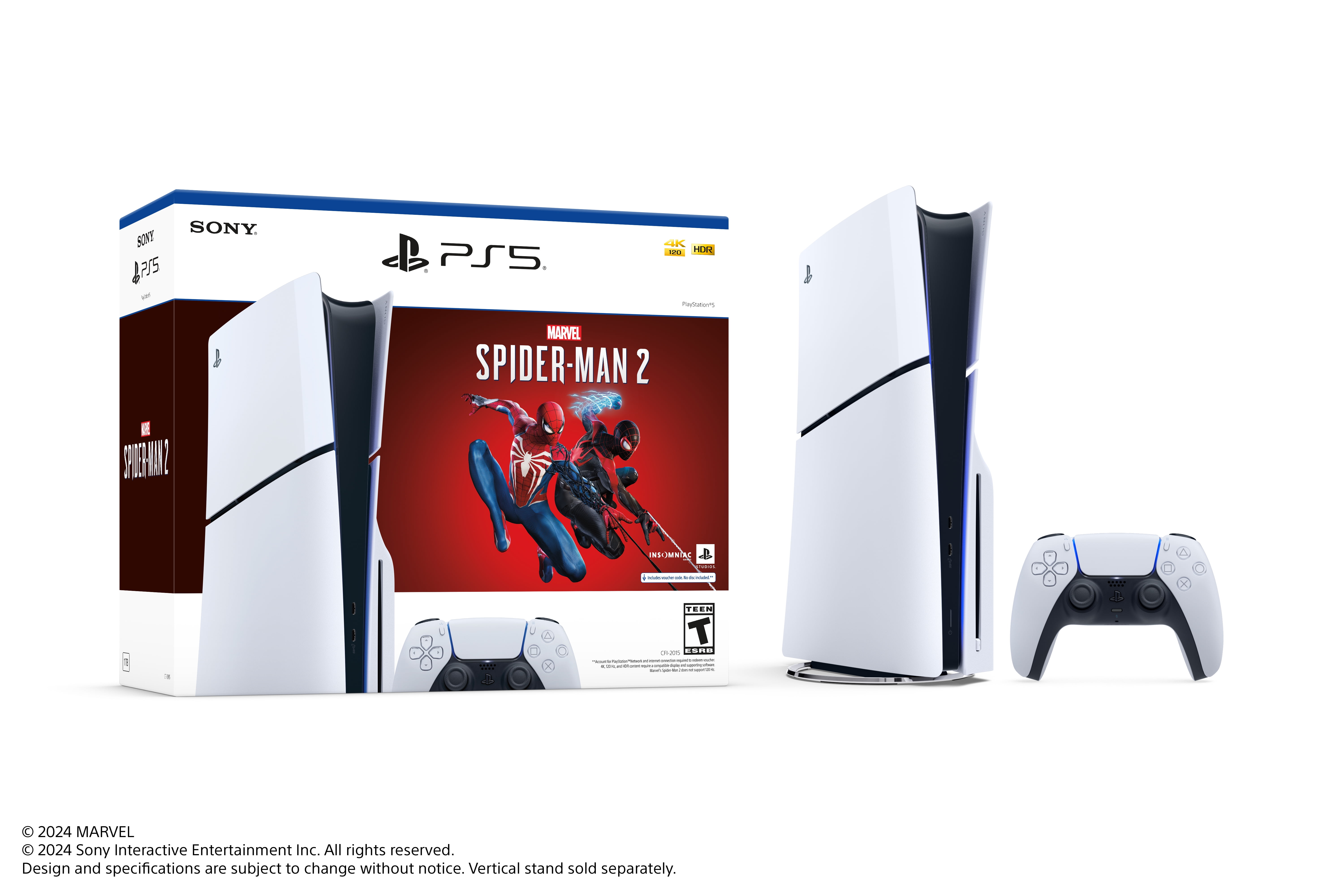 Consola Playstation 5 Slim 1 Tb + Videojuego Marvel'S Spider-Man 2  Internacional