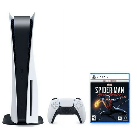 PlayStation 5 Disc Edition Bundle with Spider-Man: Miles Morales Game Disc - 2023 PS5 CFI1215A