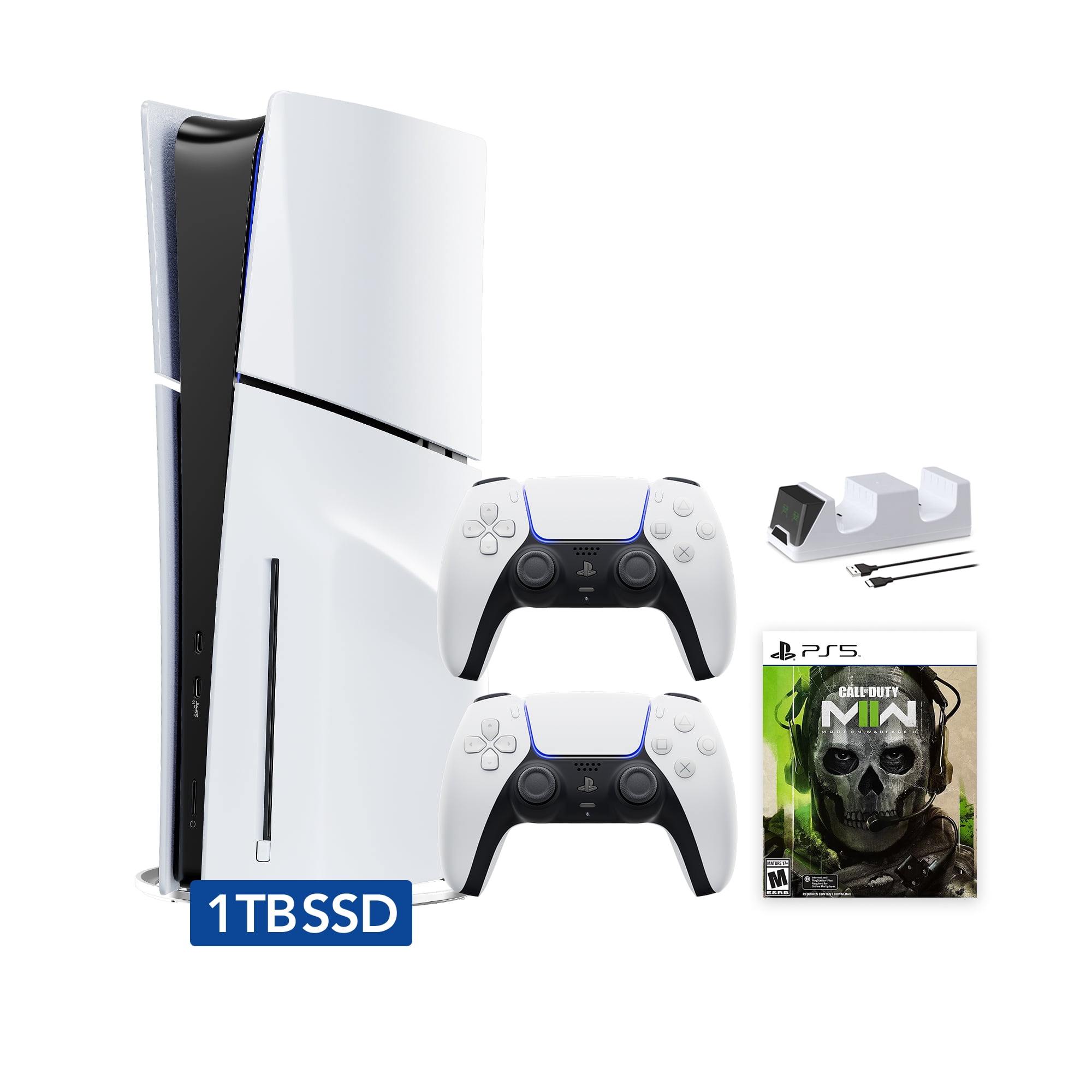Cod Ps5 Collection PS5 Slim Edition with CoD Modern Warfare II Bundle, Two DualSense ...