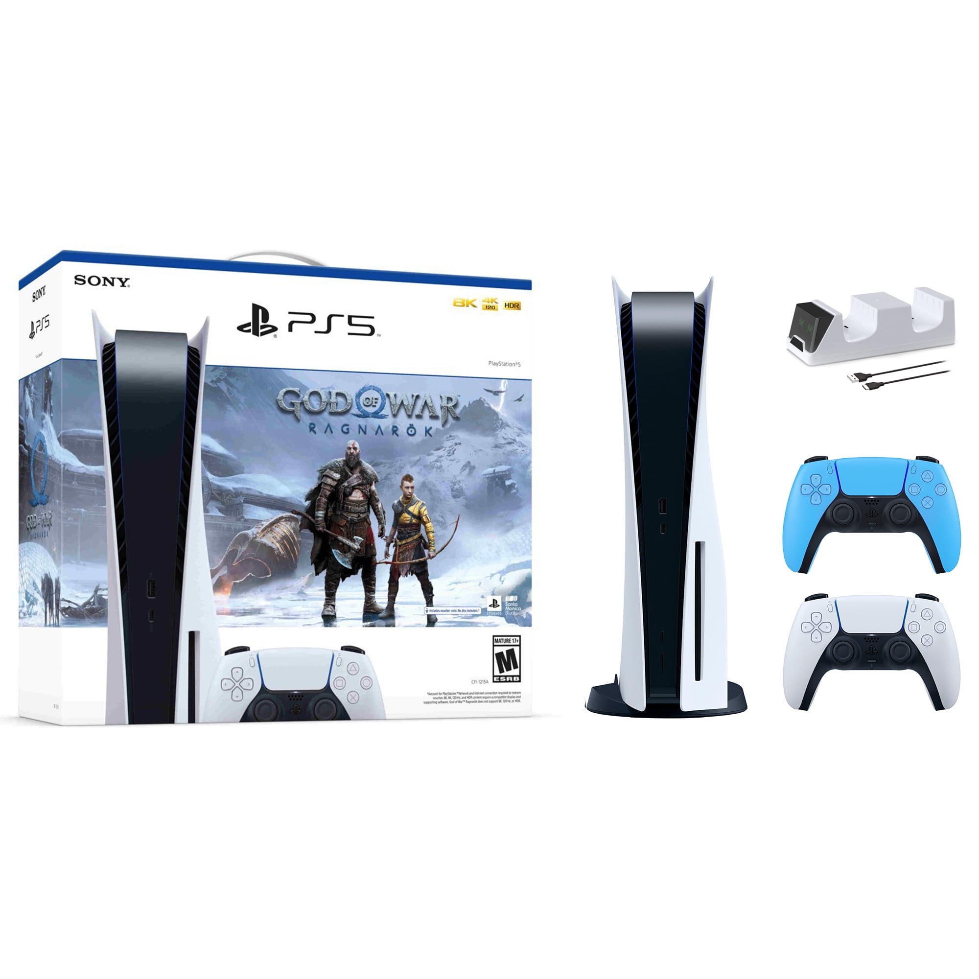  TotalMount Bundle for PS5 and Two PS5 Controllers : Video Games