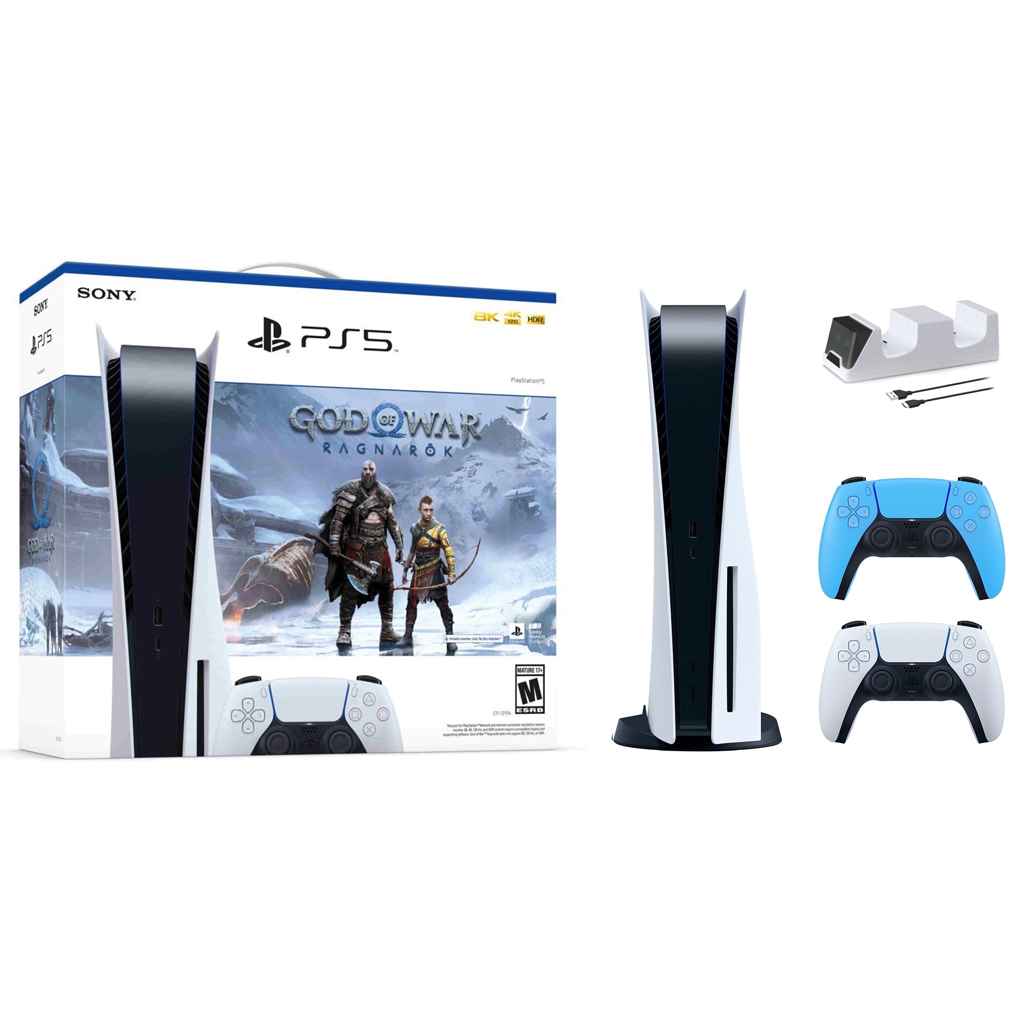 Sony PS5 Blu-Ray Edition God of War Bundle, Spare remote, charging st –  Homesmartcamera