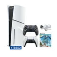 thumbnail image 1 of PlayStation 5 Disc Edition Horizon Forbidden West Bundle with Two Controllers White and Gray Camouflage DualSense and Mytrix Dual Controller Charger, 1 of 9