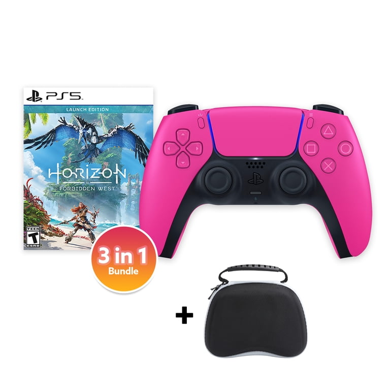 PlayStation 5 DualSense Controller Nova Pink with Spider-Man 2 and