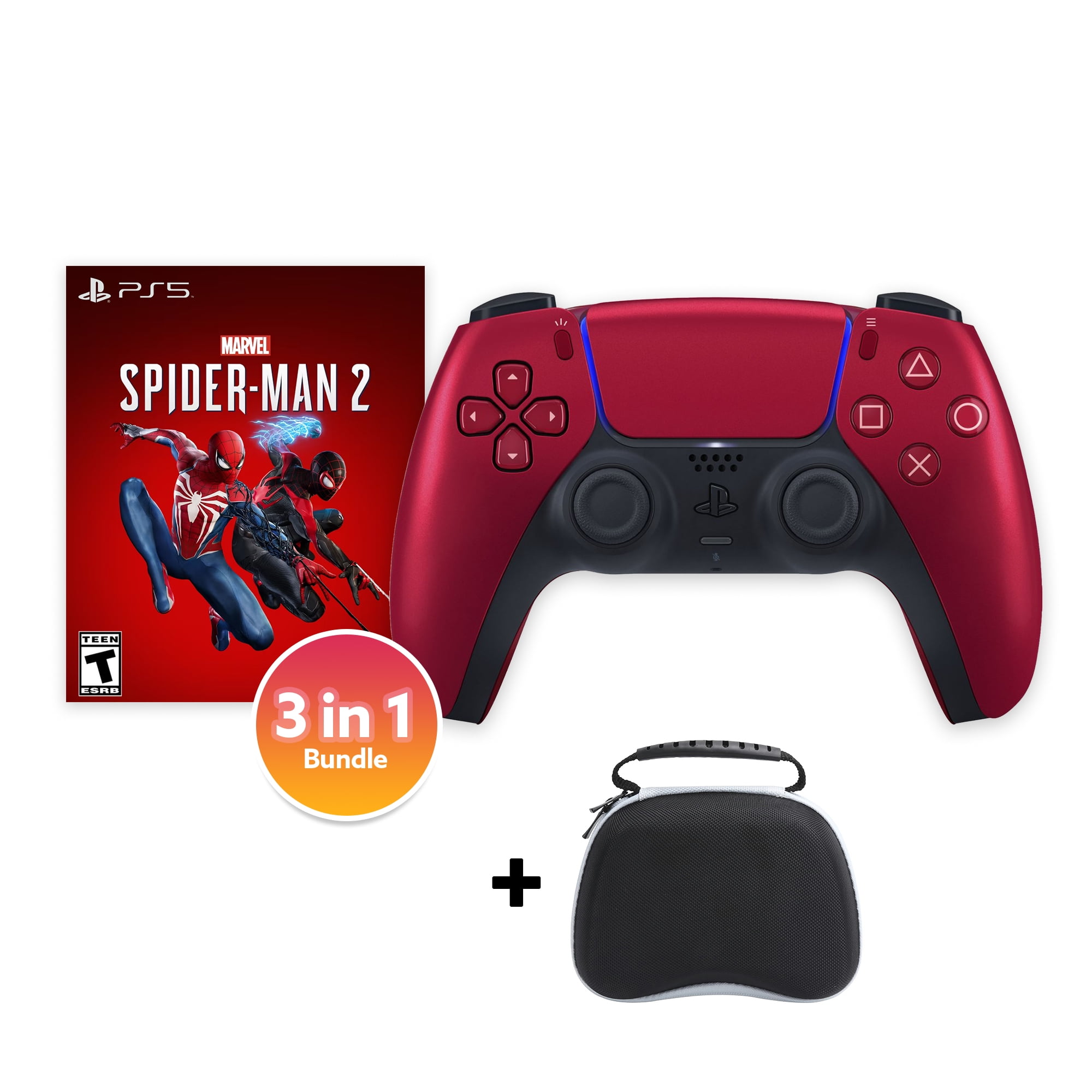 PlayStation 5 DualSense Controller Volcanic Red with Spider