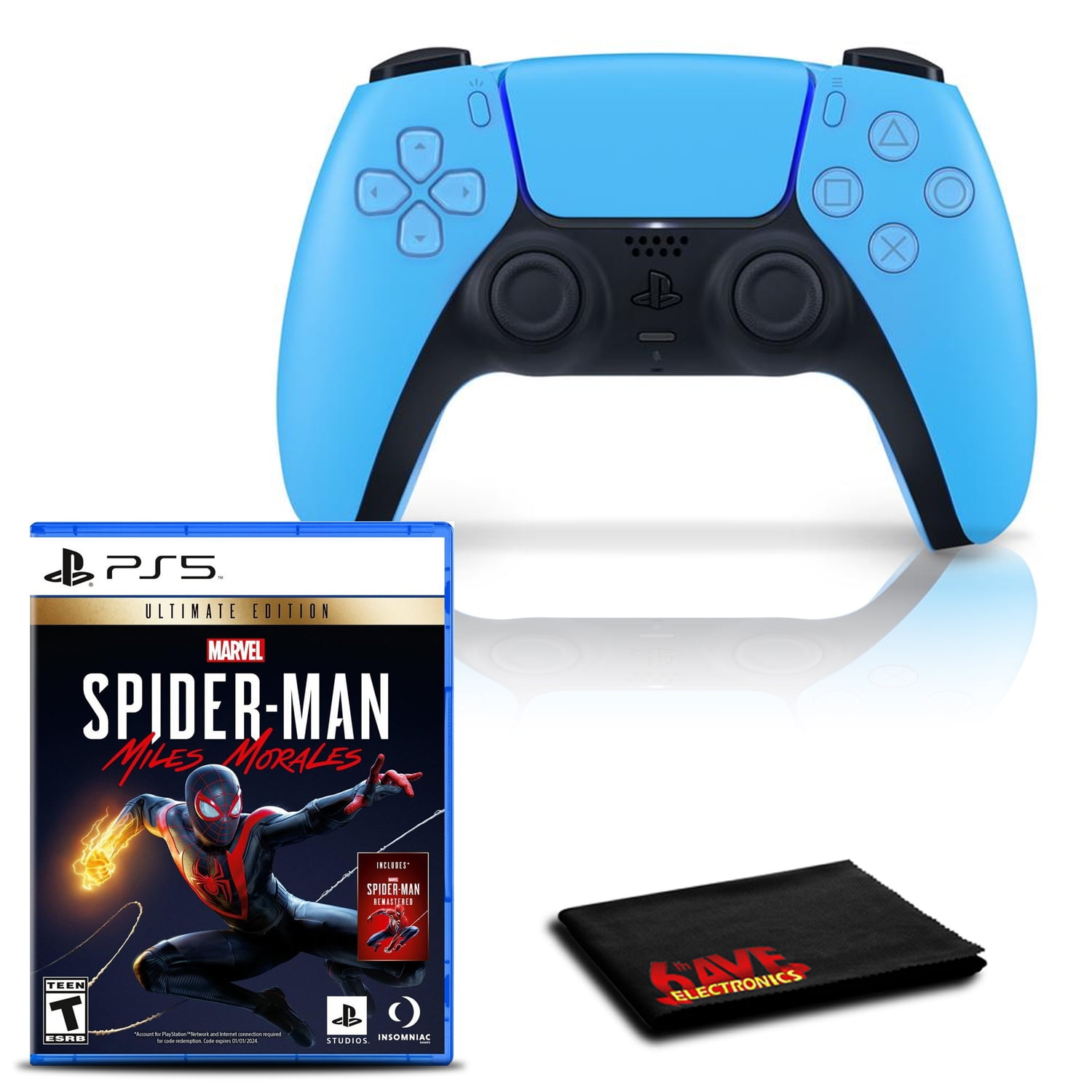 2 Pack PS5 Controller Dualshock Marvel Spider Man Red Spider Skin