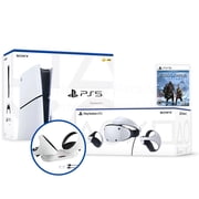 PlayStation 5 God of War Ragnarok & PSVR2 Deluxe Combo, VR2 Headset, Sense Controllers, PS5 Disc Console, DualSense, 4K HDR Rendering, Eye Tracking, with IGRL Charging Dock- PS5 VR2 Bundle