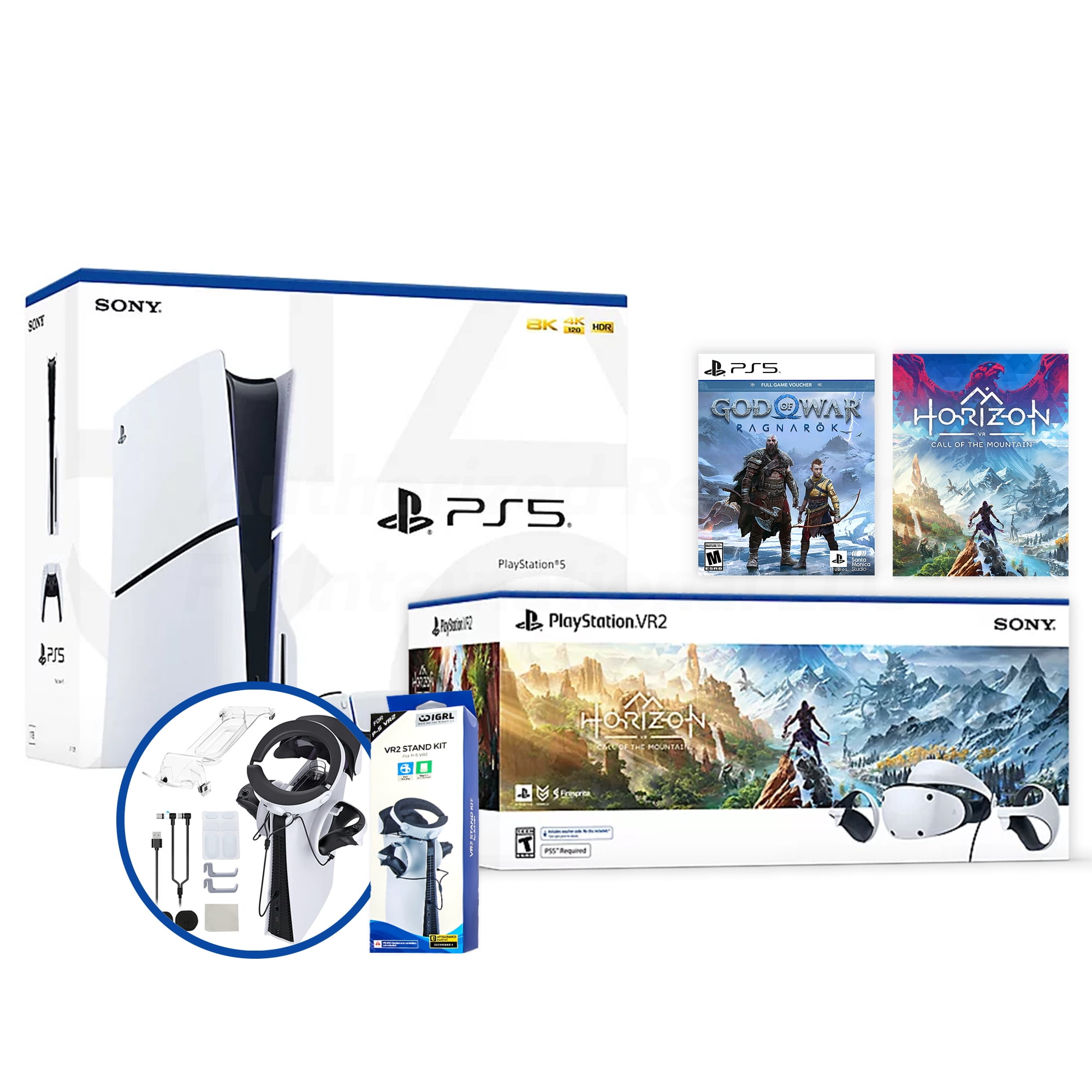 PlayStation 5 & PSVR2 Deluxe Combo, VR2 Headset, Sense Controllers