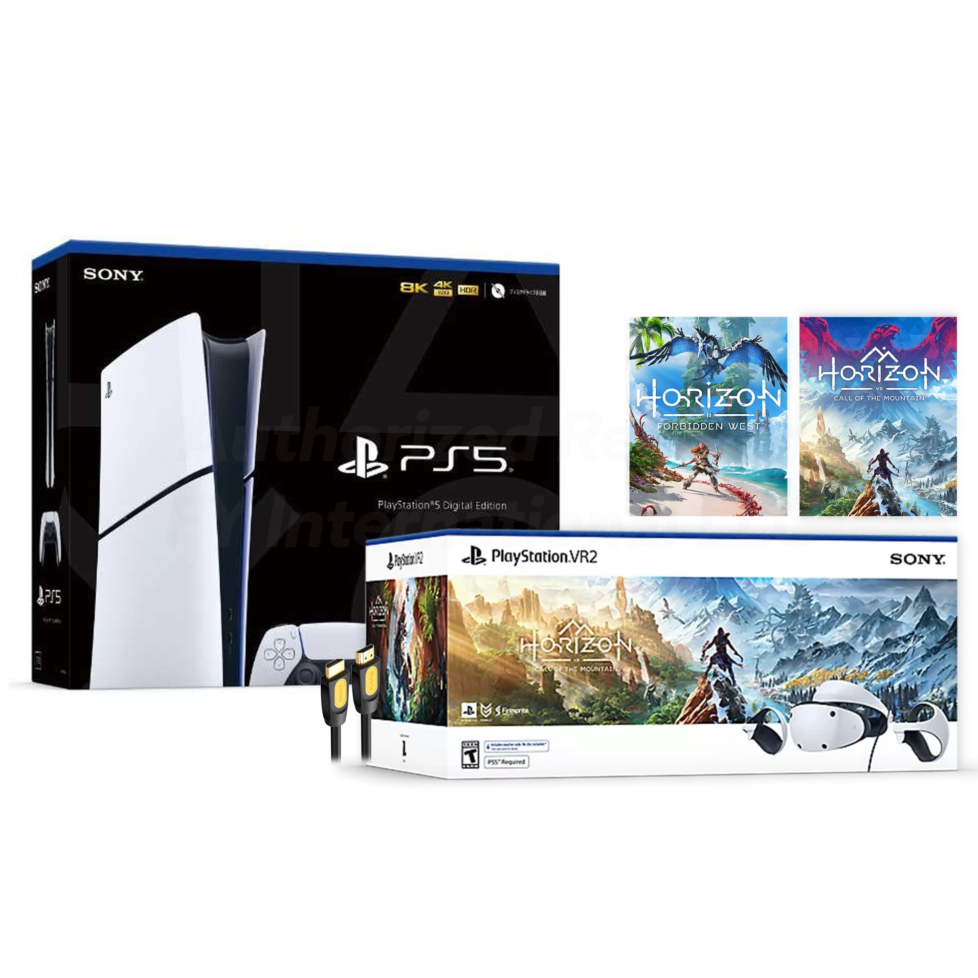 PlayStation 5 & PSVR2 Deluxe Combo, Digital Console, VR2 Headset