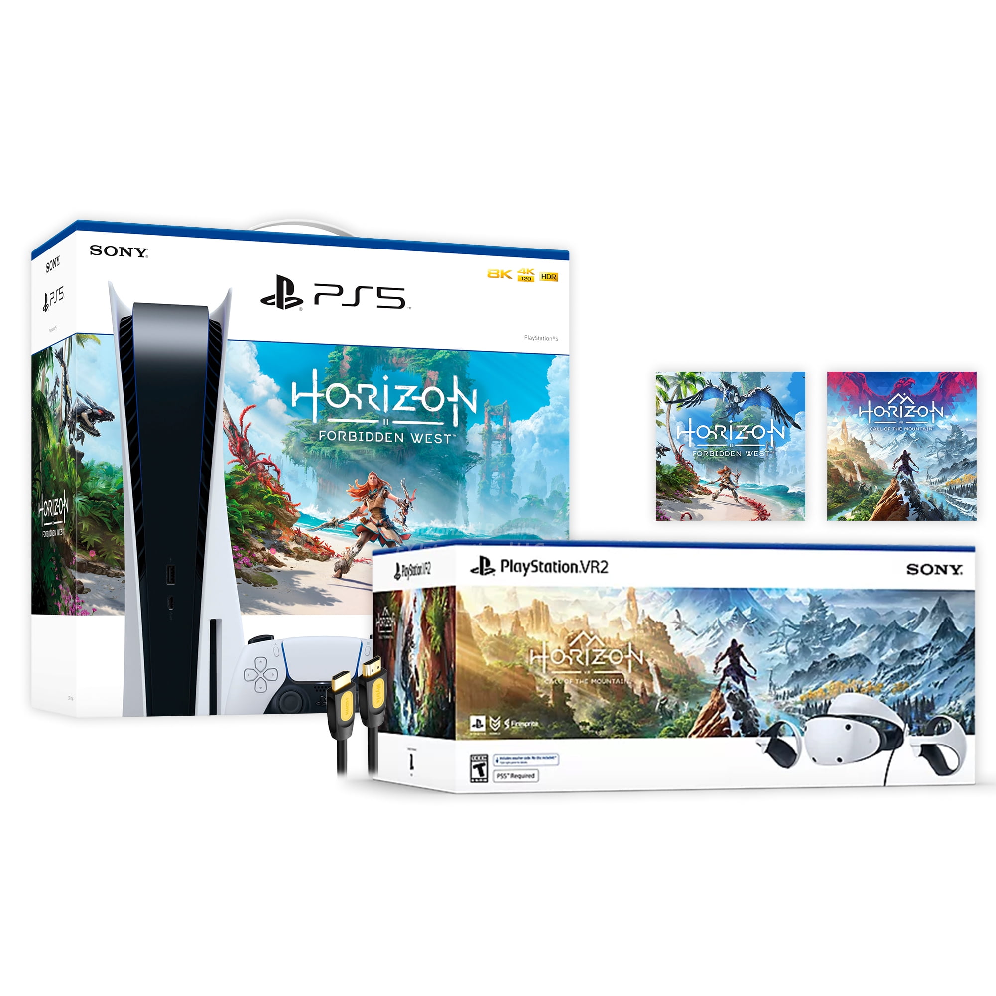  PlayStation 5 Console (PS5) + PlayStation VR2 Horizon Call of  the Mountain™ Bundle (PSVR2) : Everything Else
